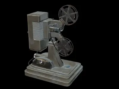 vintage projector  Low-poly 3D model