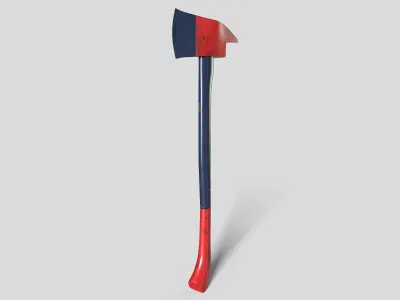 Fire Axe Game Ready 3D model
