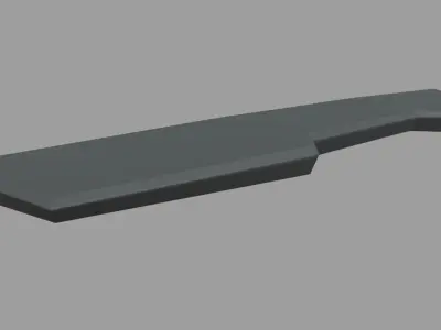 Car Spoiler 020 Low-poly 3D model