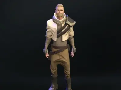 Game Gang Charcter Low-poly 3D model