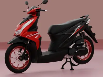 2020 - Honda Beat K1A 3D model