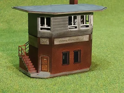 German signal box Stolberg 1-87 resin 3D print model