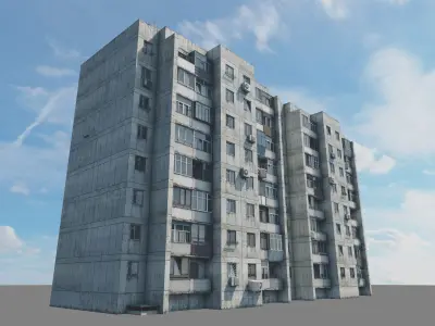 Khrushchyovka 50-Letiya Magnitki 67 3D model