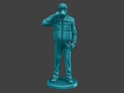 Actual Male Truck Driver AMTD 010 3D print model