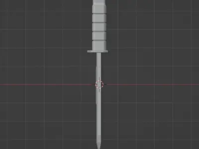 Knife Low-poly 3D model