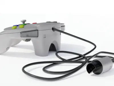 Nintendo 64 Controller 3D model
