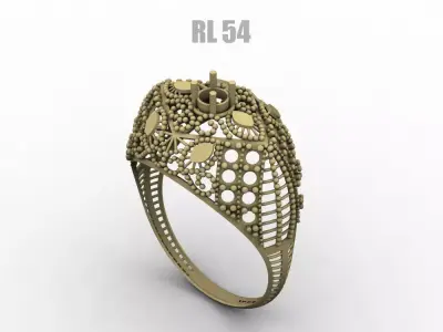 RL 51 TO 100 STONE RINGS COMPETE LOT 3D print model