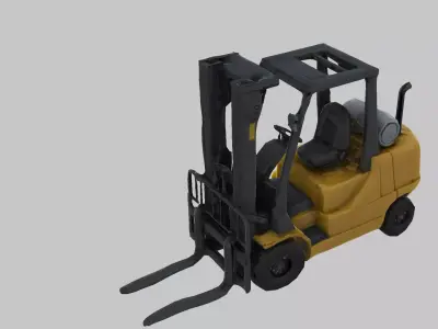Forklift  Low-poly 3D model