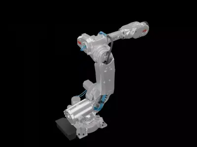 ABB IRB 6640 Industrial Robotic Arm 3D model