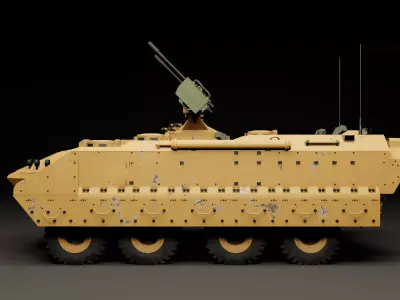 Military APC - BTR 3D model