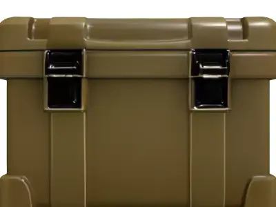 Rugged Tactical Storage Case Low-poly 3D model