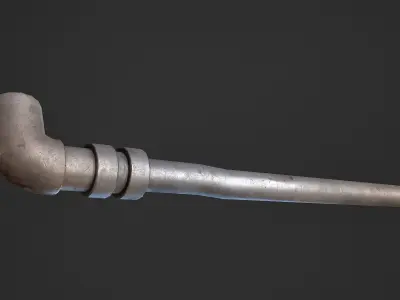 Metal Pipe Low-poly 3D model