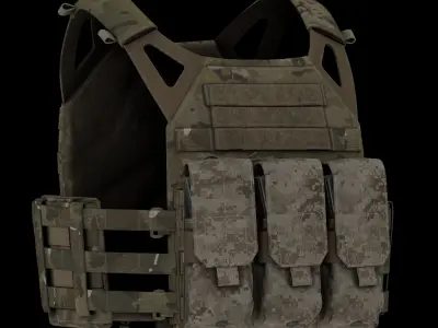 Eagle Industries SOFLCS M4 Mag Pouch Low-poly 3D model