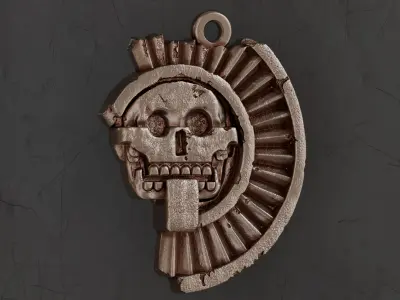 Mictlantecuhtli Pendant 3D print model