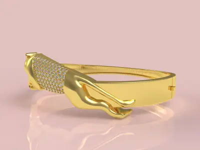 Jaguar Diamond Bracelet 3D print model