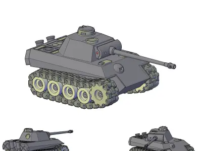 PANTHER TANK MINI 3D print model