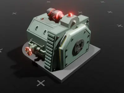 Dieselpunk Machinery Devices  3D model