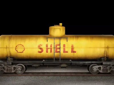 Train Tanker 3D model