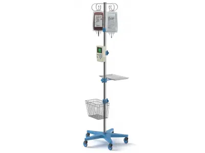 IV And Blood Stand 3D model