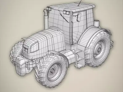 Tractor basemesh 3D model