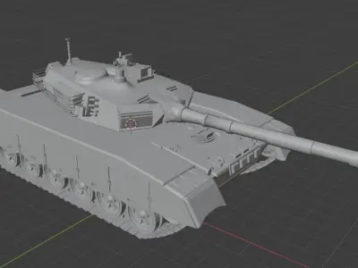 MBT-2000 Ready to Use for  Game Low-poly 3D model