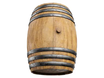 Wooden BARREL 3D model