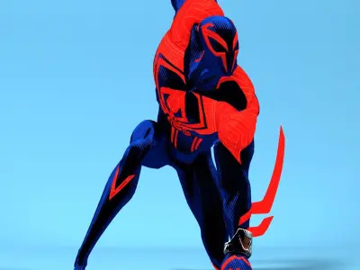 Spider-man 2099 Low-poly 3D model purchase