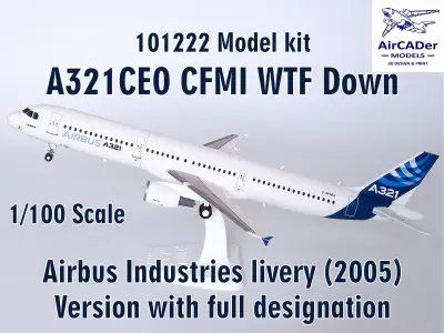 101222 Model kit Airbus A321CEO CFMI WTF Down 3D print model