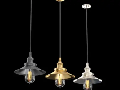 FACTORY FILAMENT METAL SINGLE PENDANT 3D model