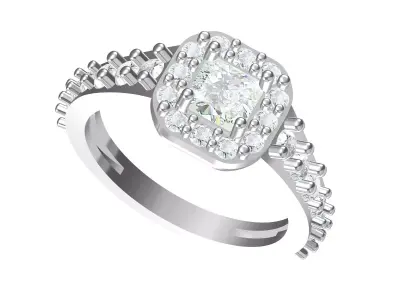 Wedding Ring  3D print model 201