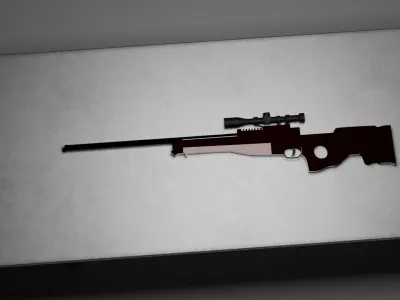 L96 AWP Bolt Action Sniper 3D model