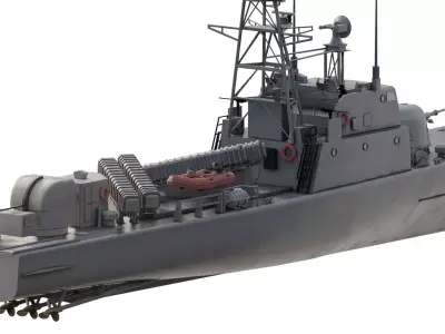 Hellenic Navy fast attack craft 3D model