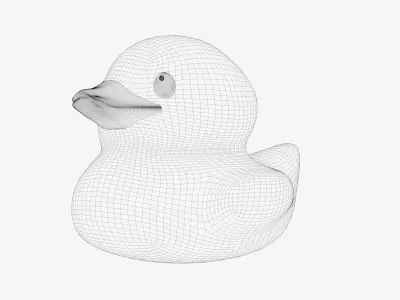 Rubber Duck Low-poly 3D model shop