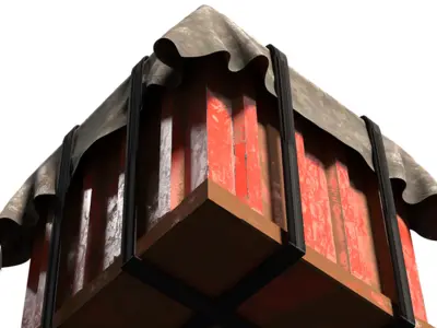 Big Air Drop Low-poly 3D model