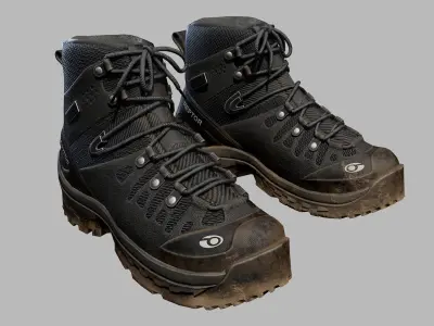 Tactical Boots Low-poly 3D model shop