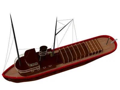 Fishing boat 3D model get