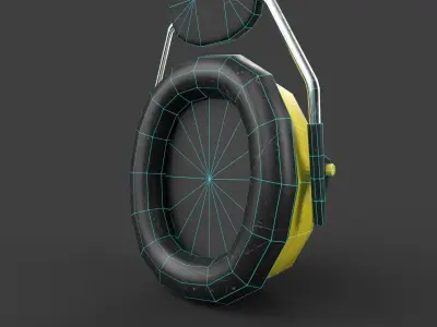 Ear muffs - Noise protection Low-poly 3D model