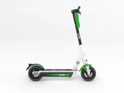 Lime Scooter 3D Model 3D model