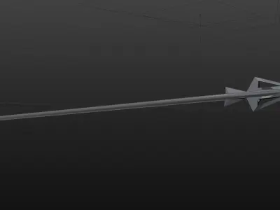 Stylized Arrow 1 Free low-poly 3D model