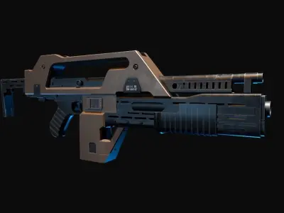 M41A Pulse Rifle  Alien  3D model