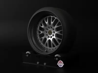 North Wheels D-003 Low-poly 3D model