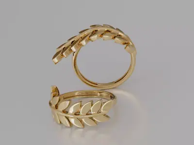 Nexamo labs Gold Ring 06 3D print model