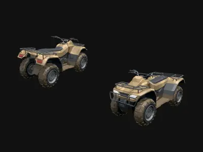 Low Poly  Military Vehicles Low-poly 3D model