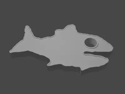 3D printable Fishtank LIVE Keyring Dongle Free 3D print model