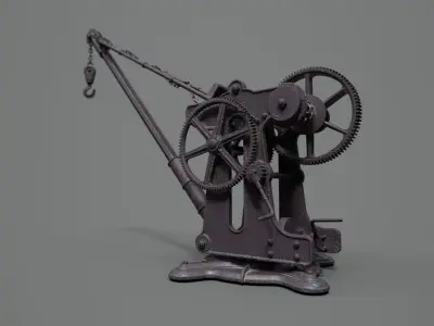 Victorian Manual Crane 3D model