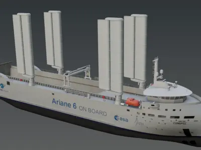 Wind assisted ships 3D model collections Low-poly 3D model