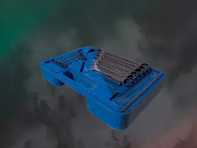 Tool-Instrumental Box LowPoly GameReady by Soutsource Studio Low-poly 3D model
