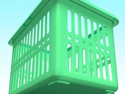 Plastic Basket 3D model