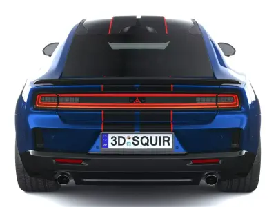 Dodge Charger Daytona RT 4-door Sixpack 2026 3D model