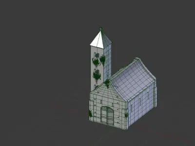 Old Little Church Free 3D model